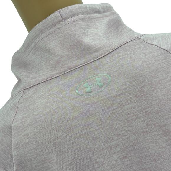 Under Armour Pink Fog UA Tech Twist Full Zip Sweatshirt - Picture 12 of 13